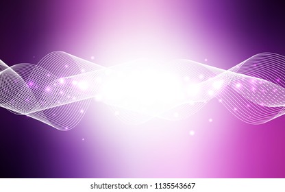 Light Purple vector layout with festival confetti. Decorative shining illustration with ribbons on abstract template. The template can be used as a background for postcards.