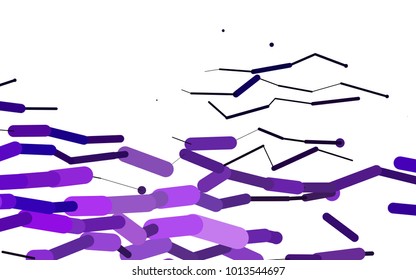 Light Purple vector layout with flat lines. Capsules on blurred abstract background with gradient. The template can be used as a background.