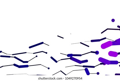 Light Purple vector layout with flat lines. Capsules on blurred abstract background with gradient. Best design for your ad, poster, banner.