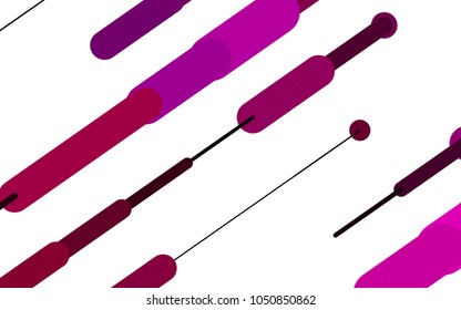 Light Purple vector layout with flat lines. Modern geometrical abstract illustration with staves. The template can be used as a background.
