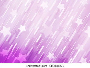 Light Purple vector layout with flat lines. Blurred decorative design in simple style with lines. The pattern can be used for busines ad, booklets, leaflets