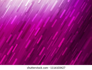Light Purple vector layout with flat lines. Decorative shining illustration with lines on abstract template. Smart design for your business advert.