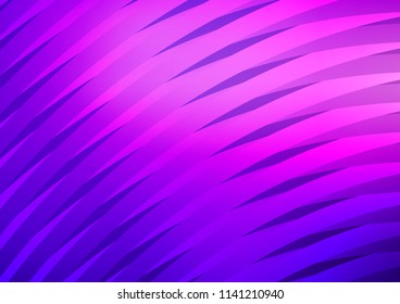 Light Purple vector layout with flat lines. Modern geometrical abstract illustration with staves. The pattern can be used for busines ad, booklets, leaflets