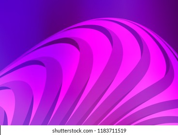 Light Purple vector layout with flat lines. Lines on blurred abstract background with gradient. The pattern can be used as ads, poster, banner for commercial.