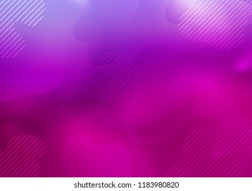 Light Purple vector layout with flat lines. Shining colored illustration with narrow lines. Best design for your ad, poster, banner.
