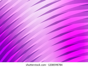 Light Purple vector layout with flat lines. Modern geometrical abstract illustration with staves. The pattern can be used as ads, poster, banner for commercial.