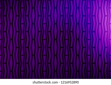 Light Purple vector layout with flat lines. Shining colored illustration with narrow lines. Smart design for your business advert.