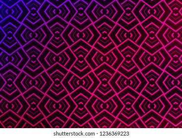 Light Purple vector layout with flat lines. Lines on blurred abstract background with gradient. Best design for your ad, poster, banner.