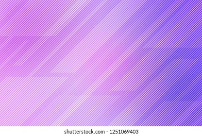 Light Purple vector layout with flat lines. Glitter abstract illustration with colored sticks. Smart design for your business advert.