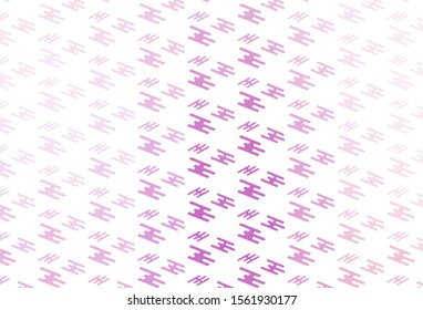 Light Purple vector layout with flat lines. Lines on blurred abstract background with gradient. Pattern for ads, posters, banners.