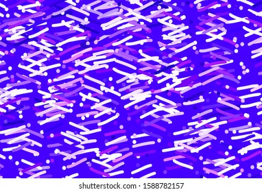 Light Purple vector layout with flat lines. Shining colored illustration with sharp stripes. Template for your beautiful backgrounds.