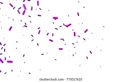 Light Purple vector layout with flat lines. Shining colored illustration with rounded stripes. Best design for your ad, poster, banner.