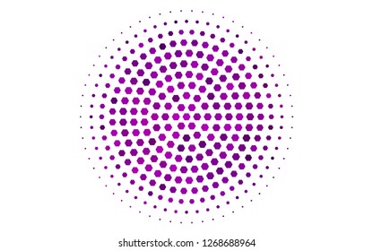 Light Purple vector layout with hexagonal shapes. White background with colorful hexagons. Pattern can for your ad, booklets.