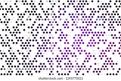 Light Purple vector layout with hexagonal shapes. Design in abstract style with hexagons. New template for your brand book.