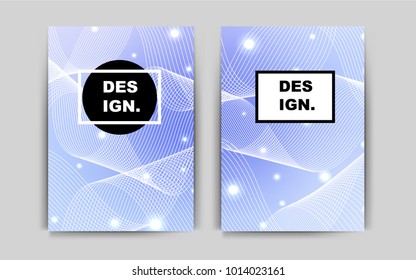 Light Purple vector layout for Leaflets. Glitter abstract design concept with text box. The pattern can be used for any ad, booklets.