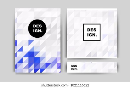 Light Purple vector layout for Leaflets. Booklet with textbox on colorful abstract background. Pattern can be used as a template for calendars.