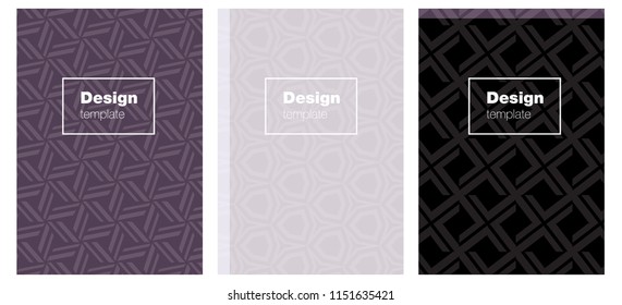 Light Purple vector layout for Leaflets. Abstract booklet on colored background with gradient. Pattern for business books, journals.