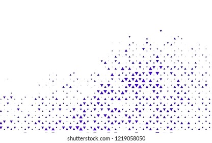 Light Purple vector layout with lines, triangles. Modern abstract illustration with colorful triangles. Best design for your ad, poster, banner.