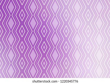 Light Purple vector layout with lines, rectangle. Colorful illustration with lines, cubes on abstract template. Smart design for your business advert.