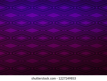 Light Purple vector layout with lines, rectangle. Glitter abstract illustration with colorful lines, rhombuses. Pattern for websites, landing pages.
