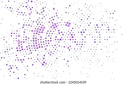 Light Purple vector layout with lines, triangles. Abstract gradient illustration with triangles. Best design for your ad, poster, banner.
