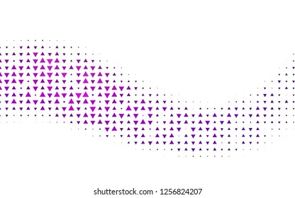 Light Purple vector layout with lines, triangles. Modern abstract illustration with colorful triangles. Smart design for your business advert.