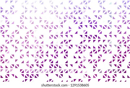 Light Purple vector layout with lines, triangles. Decorative design in abstract style with triangles. Modern template for your landing page.