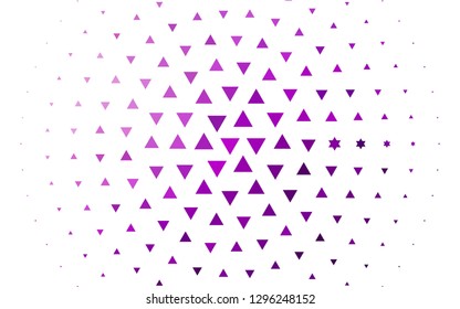 Light Purple vector layout with lines, triangles. Abstract gradient illustration with triangles. Pattern can be used for websites.