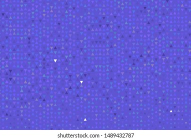 Light Purple vector layout with lines, triangles. Beautiful illustration with triangles in nature style. Pattern for websites.