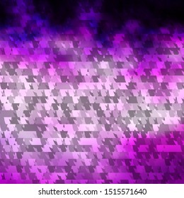Light Purple vector layout with lines, triangles. Triangles on abstract background with colorful gradient. Design for your promotions.
