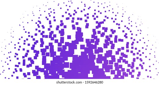 Light Purple vector layout with lines, rectangles. Illustration with a set of gradient rectangles. Template for cellphones.