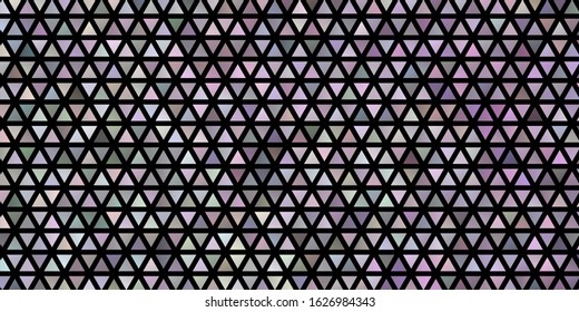 Light Purple vector layout with lines, triangles. Illustration with set of colorful triangles. Pattern for booklets, leaflets