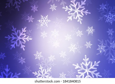 Light Purple vector layout in New Year style. Modern abstract Christmas mood shapes. Pattern for ads, poster, banner of books.
