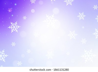 Light Purple vector layout in New Year style. A colorful design in Christmas style with gradient. Template for lettering, typography.