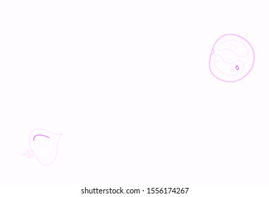 Light Purple vector layout with restaurant food. Colorful decorative design of snacks in doodle style. Pattern for ads of breakfast, lunch, dinner.