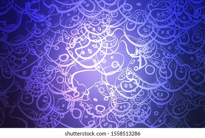 Light Purple vector layout with restaurant food. Blurred decorative design of snacks in doodle style. Pattern for ads of breakfast, lunch, dinner.