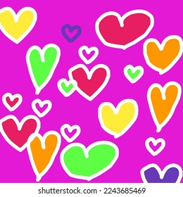 Light purple vector layout with sweet hearts. Illustration with hearts in love concept for valentine's day