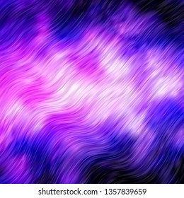 Light Purple vector layout with wry lines. Colorful illustration, which consists of curves. Smart design for your promotions.