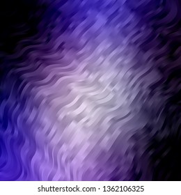 Light Purple vector layout with wry lines. Colorful geometric sample with gradient curves.  Design for your business promotion.