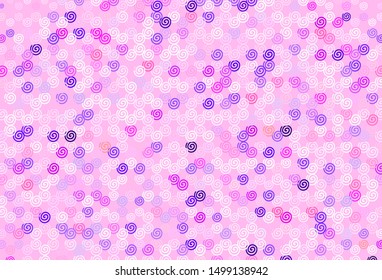 Light Purple vector layout with wry lines. Colorful abstract illustration with gradient lines. Elegant pattern for a brand book.