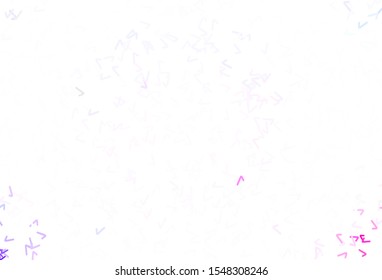 Light Purple vector layout with wry lines. Colorful illustration in simple style with gradient. Colorful wave pattern for your design.