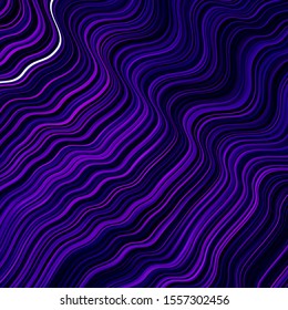 Light Purple vector layout with wry lines. Brand new colorful illustration with bent lines. Best design for your posters, banners.