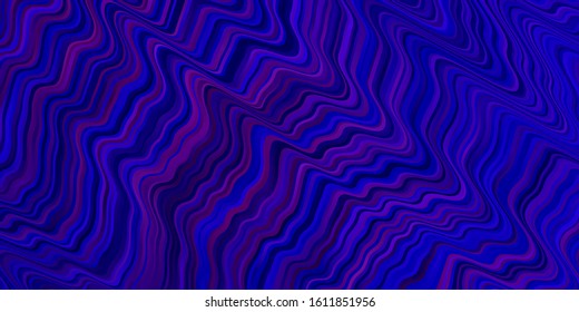 Light Purple vector layout with wry lines. Abstract gradient illustration with wry lines. Template for cellphones.