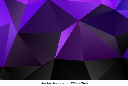 Light Purple vector low poly background. Glitter abstract illustration with an elegant design. Brand-new design for your business.