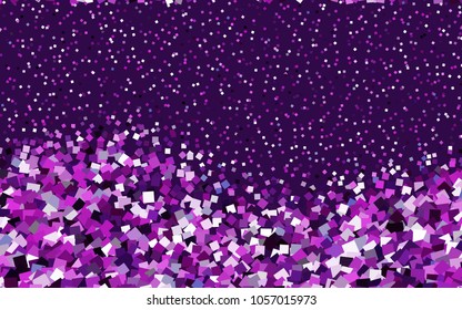 Light Purple vector low poly background. A sample with a polygonal design. Illustration in polygonal style with repeating squares