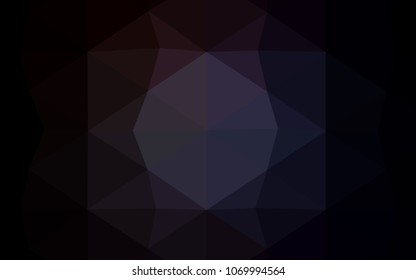 Light Purple vector low poly layout. Shining polygonal illustration, which consist of triangles. That pattern can be used as a part of a brand book.