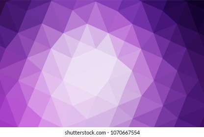 Light Purple vector low poly cover. Glitter abstract illustration with an elegant design. That new template can be used for your brand book.