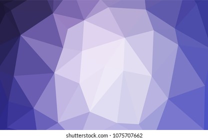 Light Purple vector low poly layout. Creative illustration in halftone style with gradient. A completely new template for your business design.