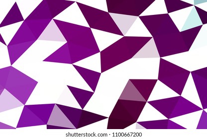 Light Purple vector low poly low poly. Geometric illustration in Origami style with gradient.  The completely new template can be used for your brand book.