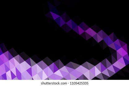 Light Purple vector low poly texture. Creative geometric illustration in Origami style with gradient. The polygonal design can be used for your web site.